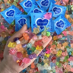10-100Pcs Blind Bags Mini Luminous Animal Miniature Resin Model Surprise Mystery - Picture 1 of 3