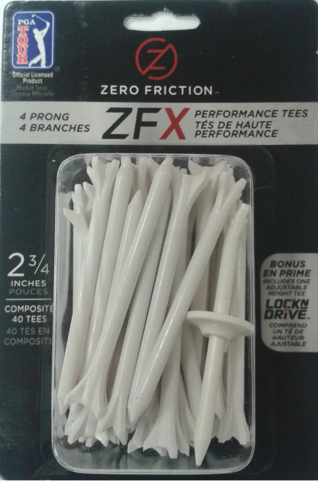 Zero Friction Performance Golf Tees