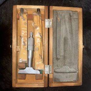 Mitutoyo Deapth Gauge 0-6 Inch In Box Vintage - Picture 1 of 9