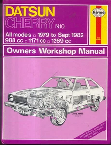 Datsun Cherry N10 1979 - Sept 1982 Haynes Owners Workshop Manual - Picture 1 of 1