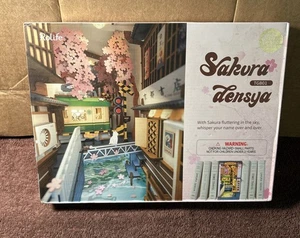 Casa in miniatura fai da te libro Nook Sakura Densya assemblare giocattoli in legno 3D per bambini - Foto 1 di 3