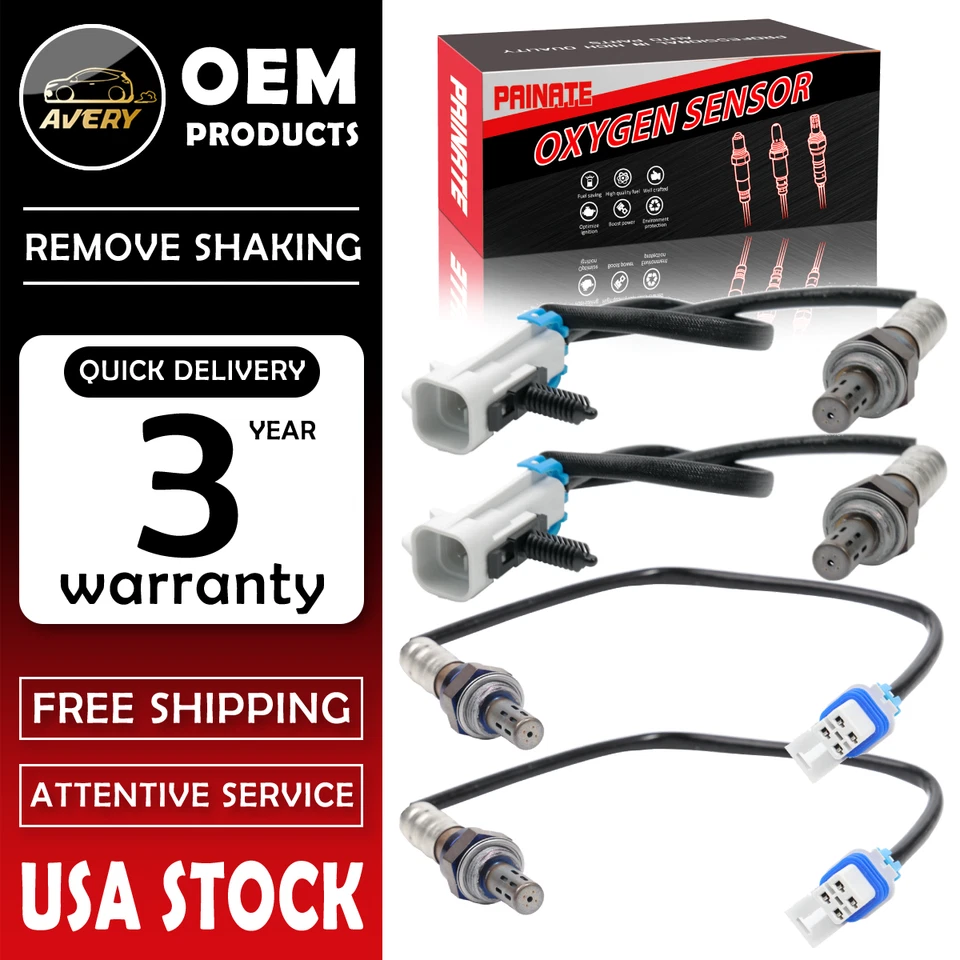 ✅ OEM Upstream + Downstream 4 Oxygen O2 Sensors For Chevy Tahoe GMC Sierra Yukon - Image 1 of 4