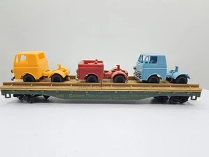 Mantua HO Scale 51' Great Northern 42953 Flat Skid Car With 3 Trucks Model Train - Picture 1 of 14