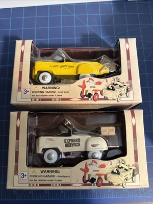 LOT of 2-PEDAL POWER-PEDAL CARS, Dump Truck & Express Service 1:10 Scale. NIB - Image 1 of 4