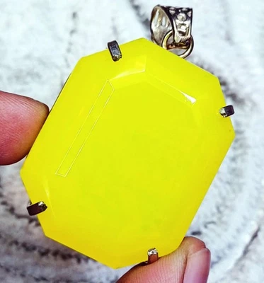 Opalite Translucent GS Solid Silver Pendant 161.90 Ct Certified Loose Gemstone - Image 1 of 4