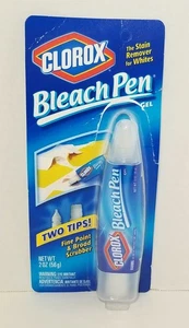 Clorox Bleichstift Gel für Weiße Doppelspitze versiegelt 2 Unzen NEU alter Lagerbestand - Bild 1 von 12
