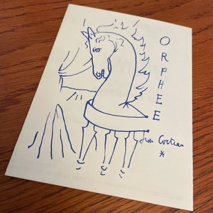 Flyer Orphee Jean Cocteau & L'Apollon De Bellac 1963 Festival de Drama de Cambridge - Imagen 1 de 6
