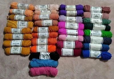 Lot Of 33 Elsa Williams Needle Craft Needlepoint Yarn 100% Wool + 2 Bonus Scraps - Image 1 of 3