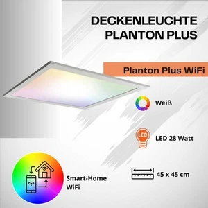 Lámpara de techo Ledvance Planon Plus 28 vatios LED 45x45 cm lámpara de techo Wifi RGB dimm - Imagen 1 de 1