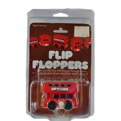 Tom Flip Floppers Uptown Red London Bus 1981 Vintage Toy - Image 1 of 4