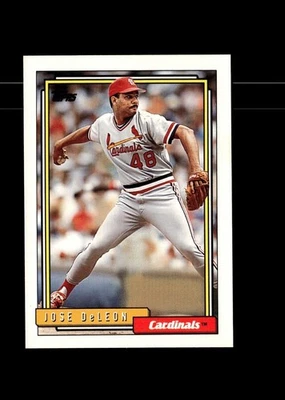 Jose DeLeon 1992 Topps Baseball Card #85 St. Louis Cardinals - Image 1 of 2