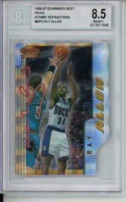 Bowman's Best Ray Allen 1996 refractor atómico #BP5 BGS 8,5 Foto 1 de 2