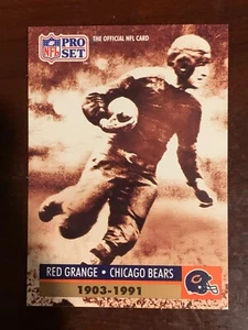 1991 PRO SET Special Inserts #PSC2~RED GRANGE #77 CHICAGO BEARS Football Card - Picture 1 of 2