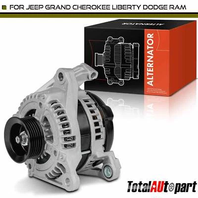 Alternator for Jeep Grand Cherokee 2007-2010 Dodge Durango 160A 12V CW 6-Groove - Image 1 of 4