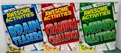 Lot of 3 - Awesome Activities / Brain Teasers, Cranium Challenge, Mind Masters - Image 1 of 2