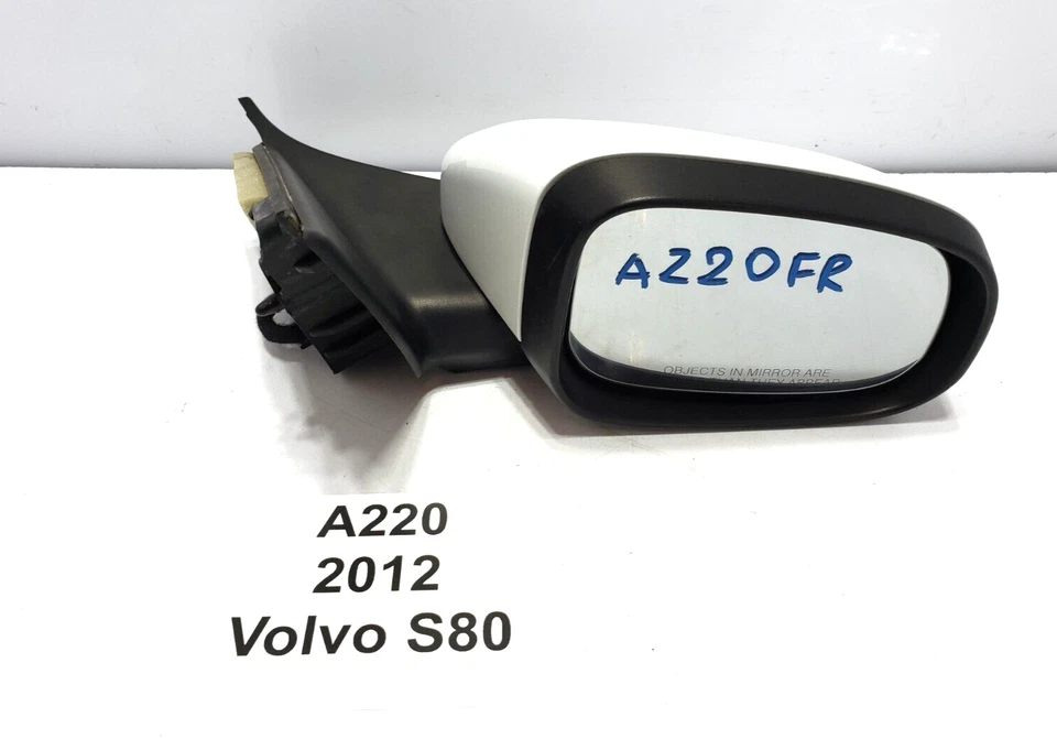 ✅ Espejo retrovisor exterior delantero derecho del lado del pasajero blanco 12-16 OEM Volvo S80 614 Foto 1 de 4