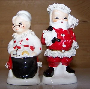 Vintage Mr & Mrs Claus Salz & Pfefferstreuer NAPCO AX920S - Bild 1 von 10