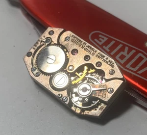 Late 1920s Gruen Guild 15J 4 Adj Caliber 153 Movt Orig DECO Dial & Hands- Parts! - Picture 1 of 11