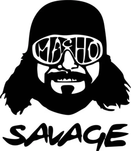 RANDY SAVAGE MACHO MAN Decal 150 x 130mm - Bild 1 von 1