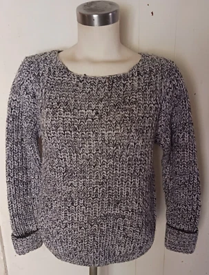 Suéter Brave Soul Negro Blanco Tejido Mármol Talla S Foto 1 de 4