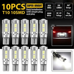 10PCS T10 194 168 24SMD LED Interior Light License Plate Bulb Super Bright White - Picture 1 of 8