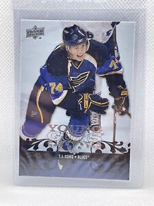 2008-09 Upper Deck Series 1  T.J. Oshie Young Guns Rookie #218