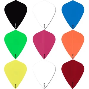 5 SETS [15] DSX Plain Tough Dart Flights Designa Kite Shape 100 Micron Thick - Picture 1 of 11