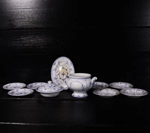 Villeroy & Boch Dresden Miniatur-Puppengeschirr Strohblume f Kinder um 1900 /1#W - Picture 1 of 10