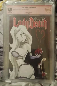 Lady Death Fantasies #1 Naughty Heartless Dan Mendoza variante CBCS 9.8 firmato - Foto 1 di 4