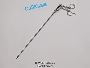 R. WOLF 8383.45 Hook Forceps (USED). - Picture 1 of 14