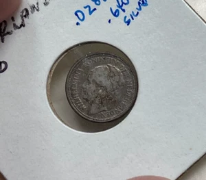 1930 Netherlands 10 Cents - Damaged - Silver - Picture 1 of 2