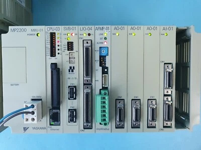 YASKAWA MP2200 JEPMC-BU2200-E (MBU-01,CPU-03,SVB-01,LIO-04,AFMP-01,AO-01,AI-01) - Image 1 of 4