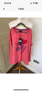 BNWT Girls Tommy Hilfiger Coral Long Sleeve Top Age 14 Years - Picture 1 of 6