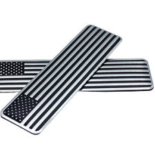 2PCS Car Truck 3D Metal USA Flag Sticker American Decal Body Emblem Accessories