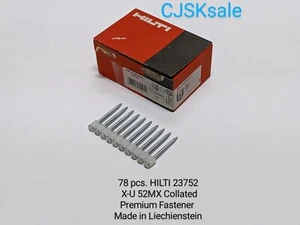 78 pcs. HILTI  237352 X-U 52 MX Collated Premium Fastener (NEW open box). - Picture 1 of 7
