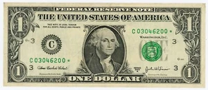 US/Federal Reserve note ... (Fr-1930C*) .. 1 Dollars .. 2003A .. *VF* Star note - Picture 1 of 2