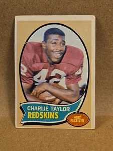 1970 Topps Football #145 Charlie Taylor Washington Redskins NFL Hall of Fame VG - Picture 1 of 4