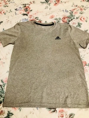 adidas Boys Size L (14-16) polyester 24” long Climalite T-shirt - Image 1 of 3