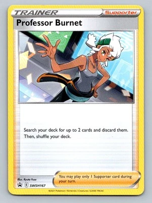 Pokemon Professor Burnet SWSH: Sword & Shield Promo Cards SWSH167 Near Mint NM - Image 1 of 2