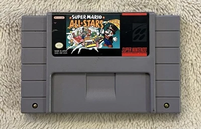 Super Mario All-Stars (Super Nintendo SNES, 1993) Autêntico Testado Funciona - Imagem 1 de 4