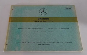Teilekatalog / Ersatzteilliste Mercedes Benz Unimog Type M 180 Stand 08/1968 - Bild 1 von 3