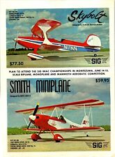 SIG Skybolt RC Biplane Kit Vintage 1978 Print Ad Wall Decor Smith Mini