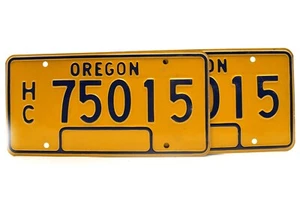 Matrícula de autocaravana Oregon HC 75015 (un par) - Imagen 1 de 4