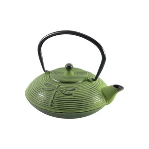 Tetsubin Teapot Cast Iron Green Dragonfly 800ml Classic Design by Buckingham - Picture 1 of 6