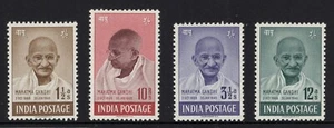INDIA 1948 The 1st Anniversary of Independence _ Gandi (4v) MNH - Picture 1 of 2