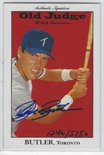 1995 SIGNATURE ROOKIES T-95 SERIES RICH BUTLER OLD JUDGE AUTO #8 BLUE JAYS /5750