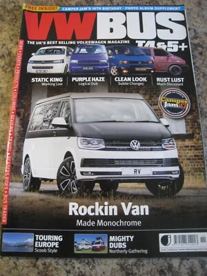 VW BUS MAGAZINE ISSUE 66 CLEAN LOOK RUST LUST ROCKING MONOCHROME TOURING EUROPE - Image 1 of 3