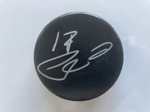 Signed Seymon Varlamov Colorado Avalanche Hockey Puck - Picture 1 of 2