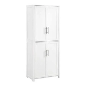 CROSLEY FURNITURE Pantry Cabinet 15"x28"x67" White Engineered Wood Heavy Duty - Picture 1 of 3