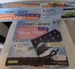 Ferry Morse Grow Light T5 Bulb with Ferry Morse Heat Mat 10" X 20" - Picture 1 of 5